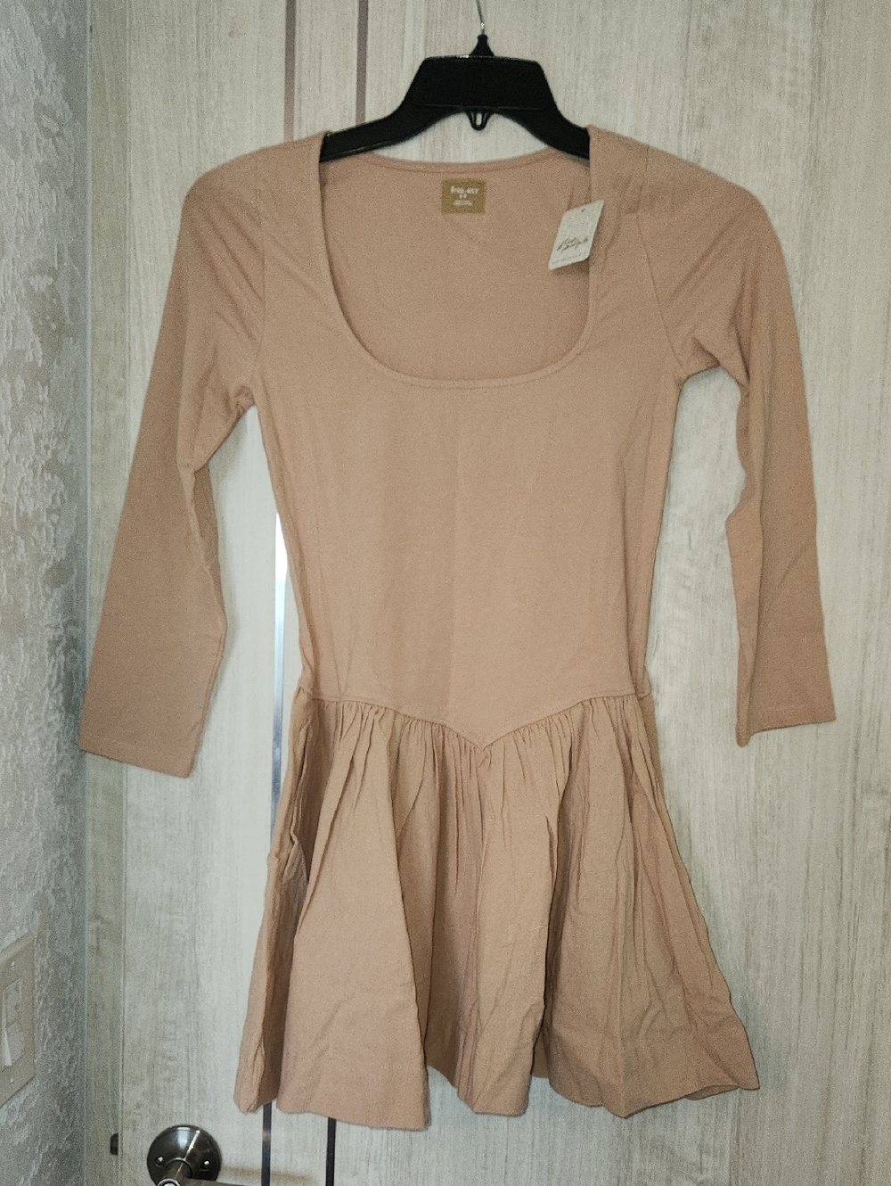 Free People Dusty Rose Scoop Neck Dress